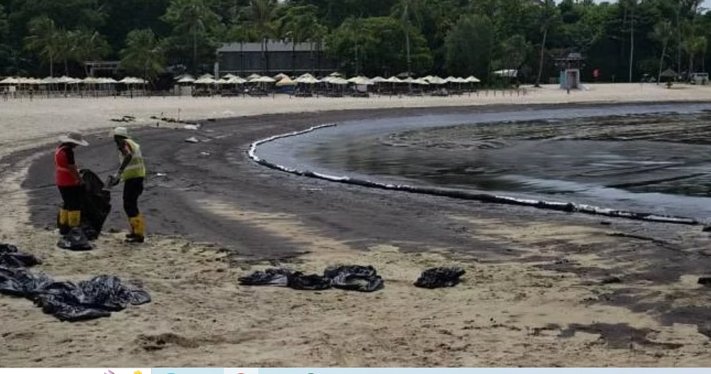 Pantai Timur Singapura Terancam Tumpahan Minyak